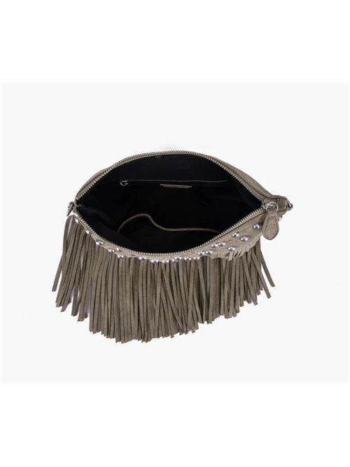 night ed.fringes&studs pochette suede LA CARRIE | 152P-KY-501-SUETAUPE